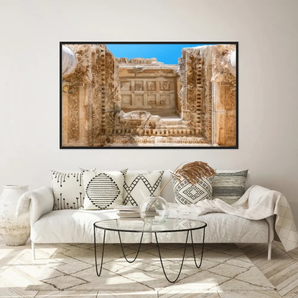 Quadro Decorativo Ruinas Da Biblioteca Celsius