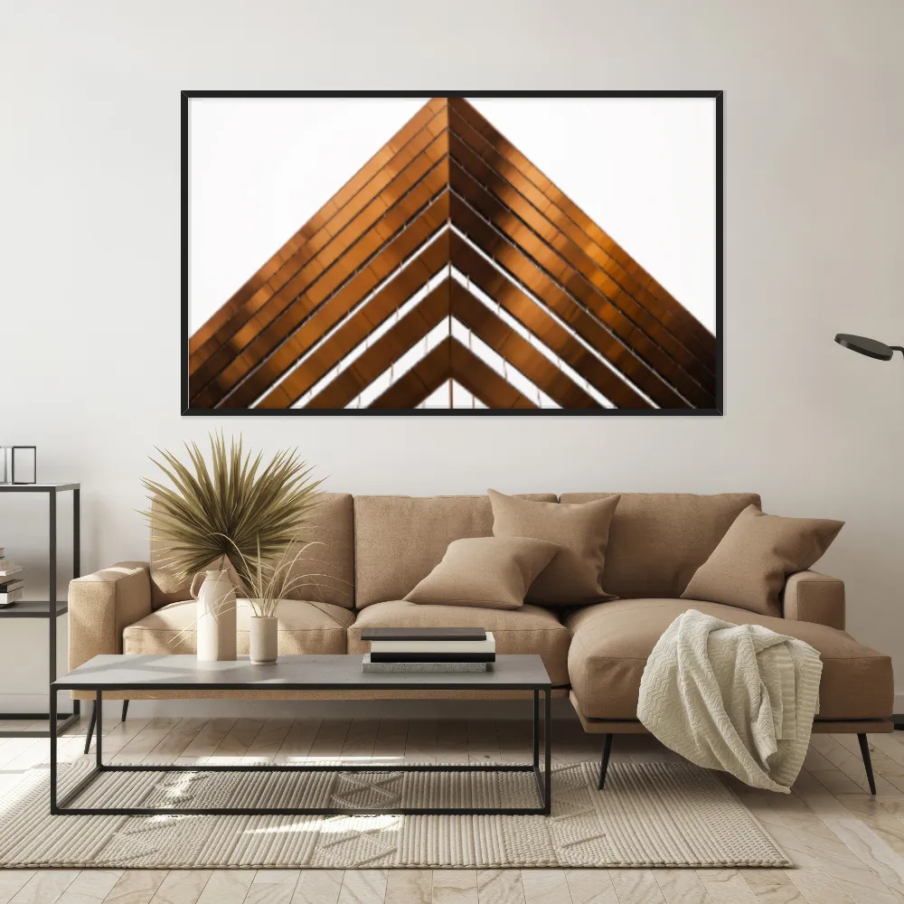 Quadro Decorativo Fachada Edificio De Bronze