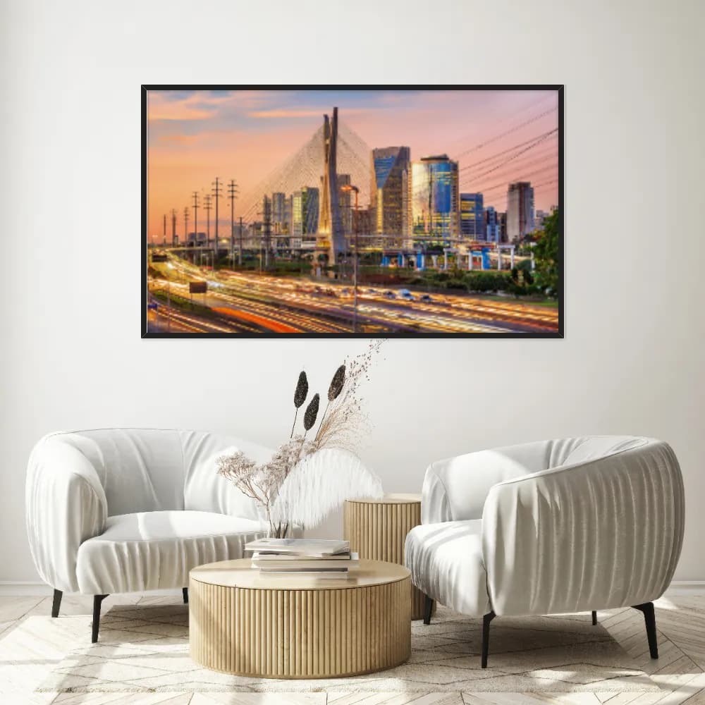 Quadro Decorativo Ponte Octavio Frias Sao Paulo