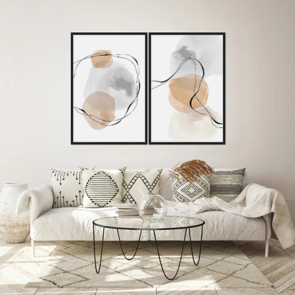 Kit Quadros Decorativos Minimalista
