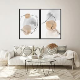 Kit Quadros Decorativos Minimalista