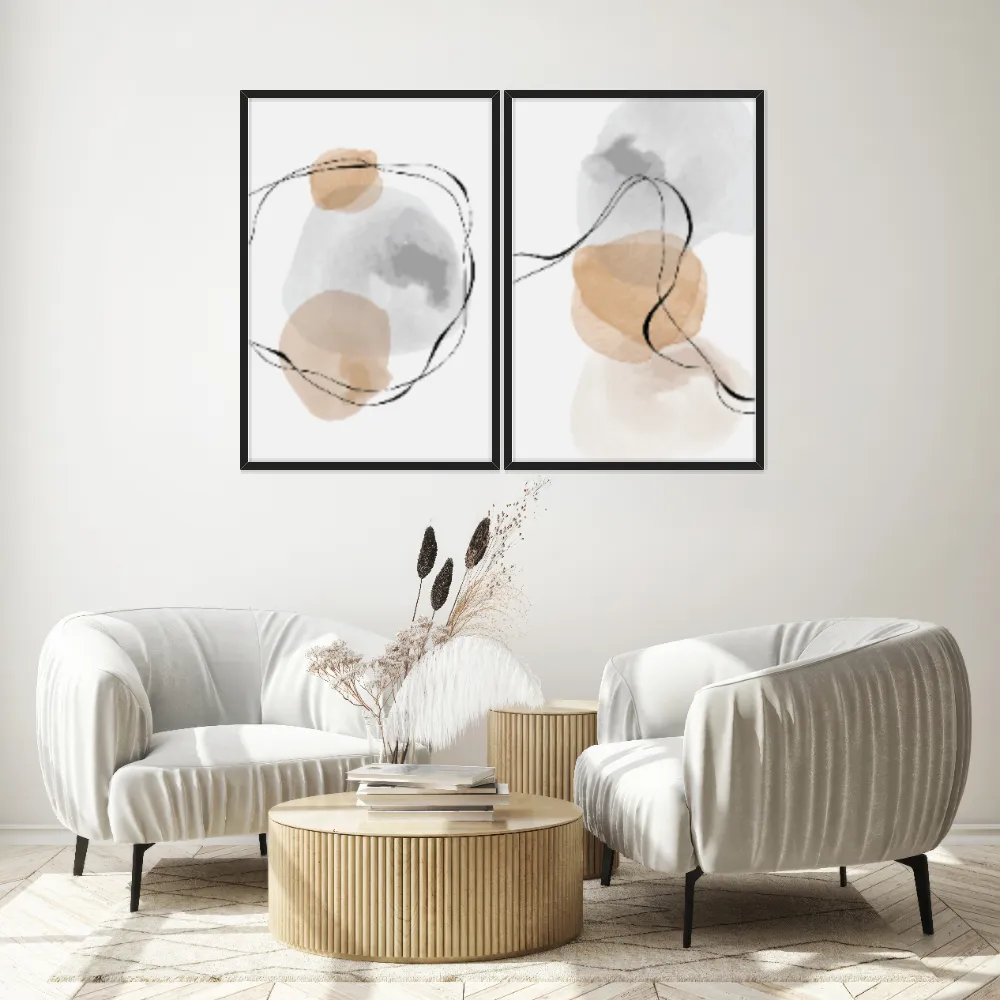 Kit Quadros Decorativos Minimalista