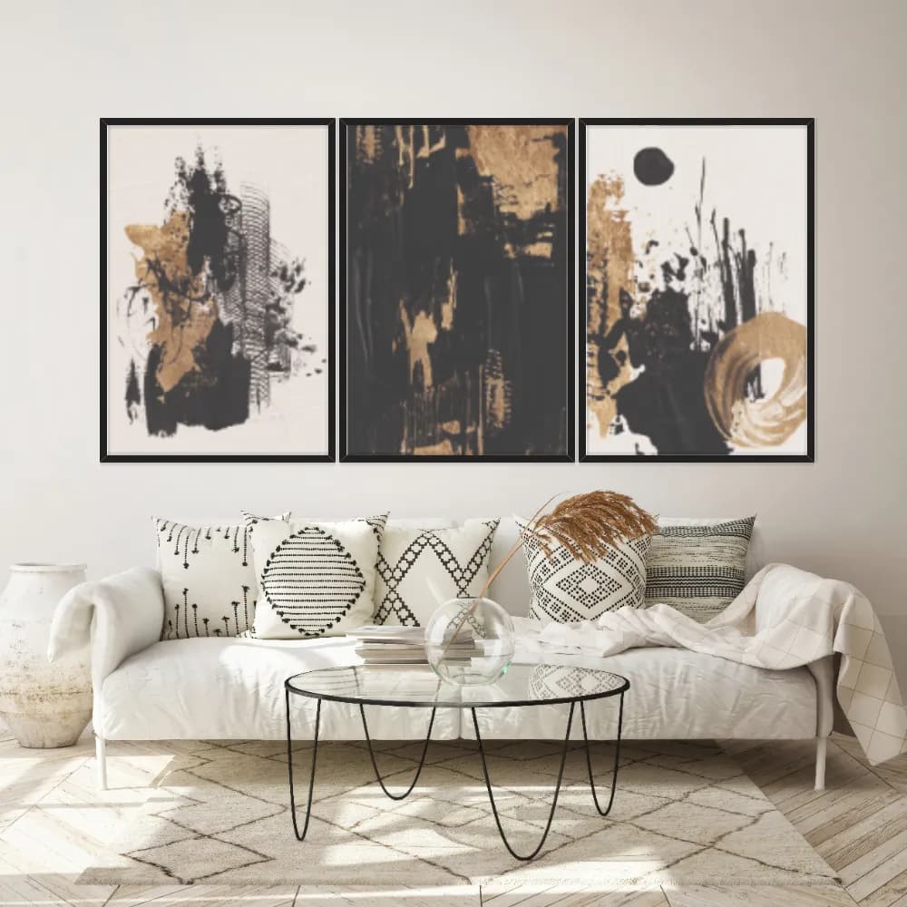 Kit Quadros Decorativos Texturas