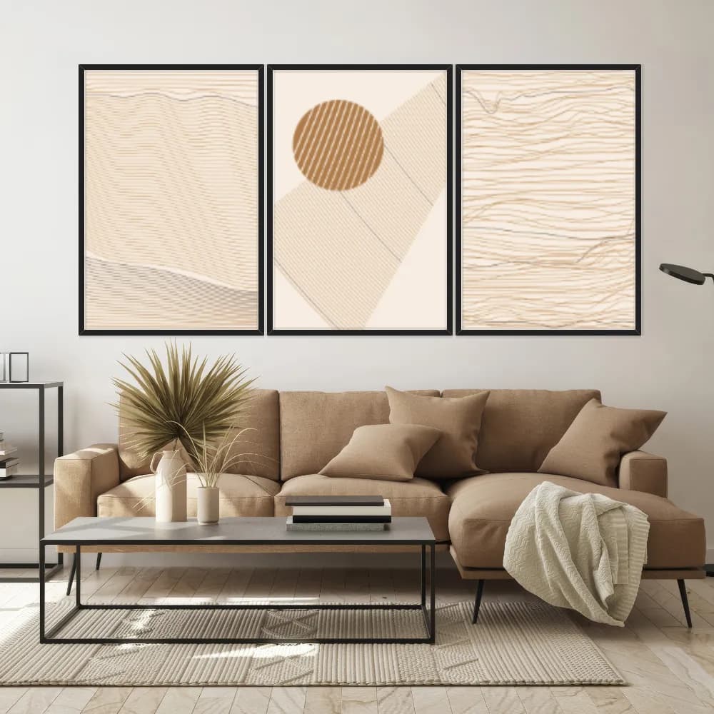 Kit Quadros Decorativos Linhas