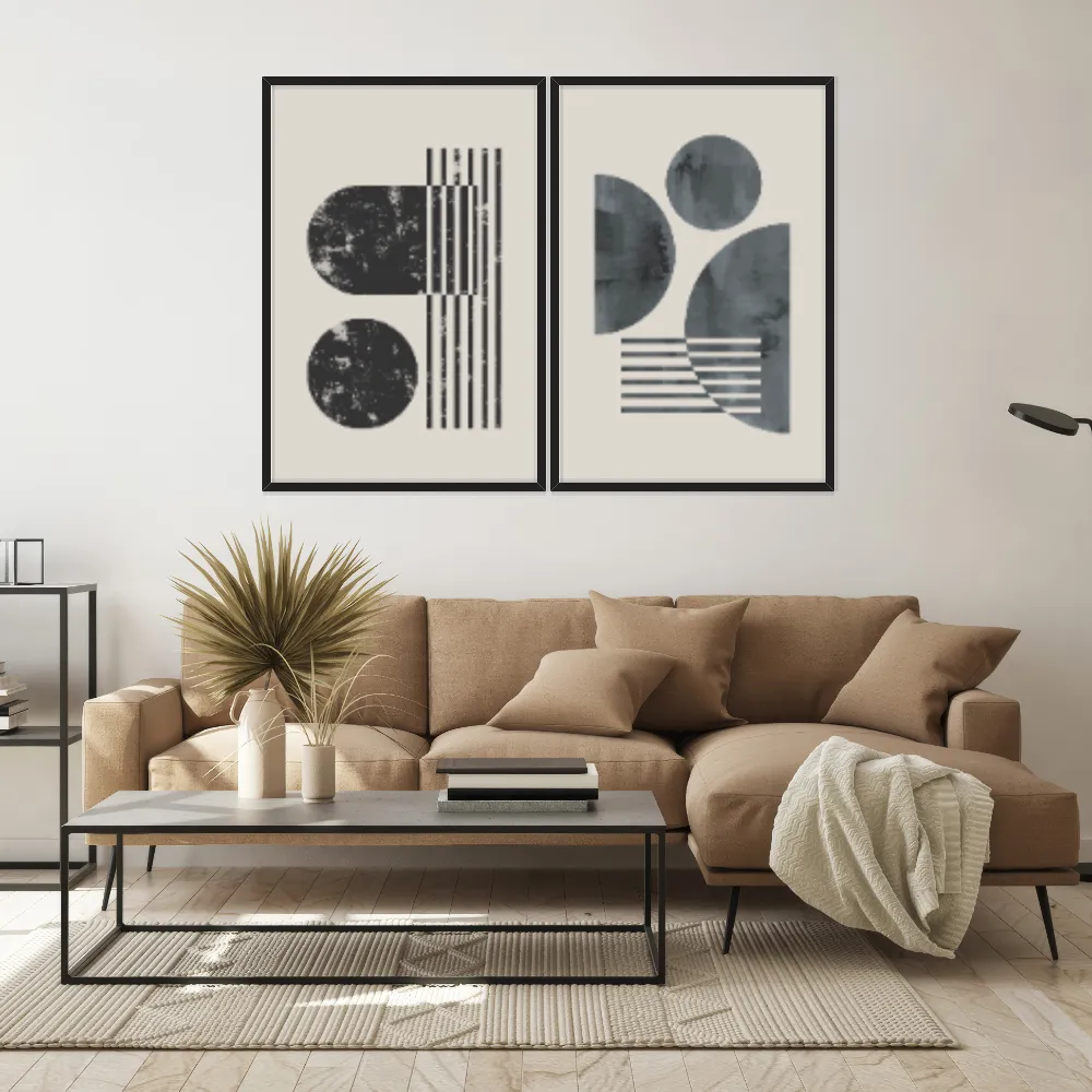 Kit Quadros Decorativos Geométrico