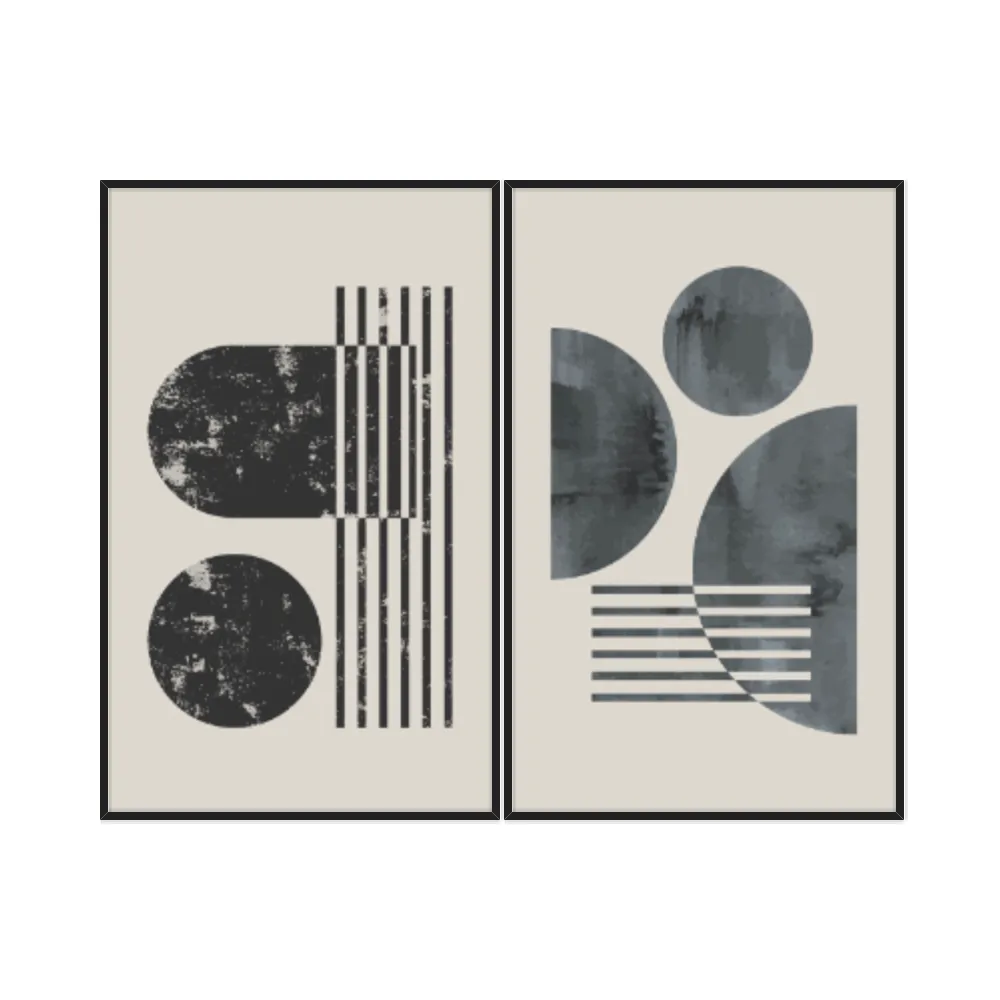 Kit Quadros Decorativos Geométrico