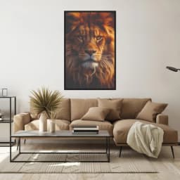 Quadro Decorativo Leão