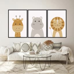 Kit Quadros Decorativos Safari
