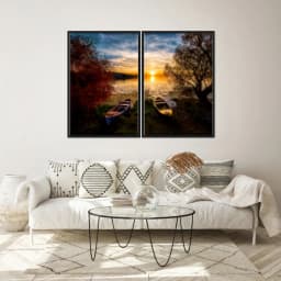 Kit Quadros Decorativos Na Areia