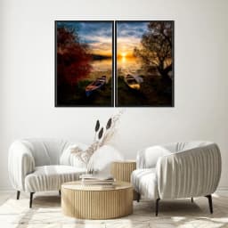 Kit Quadros Decorativos Na Areia