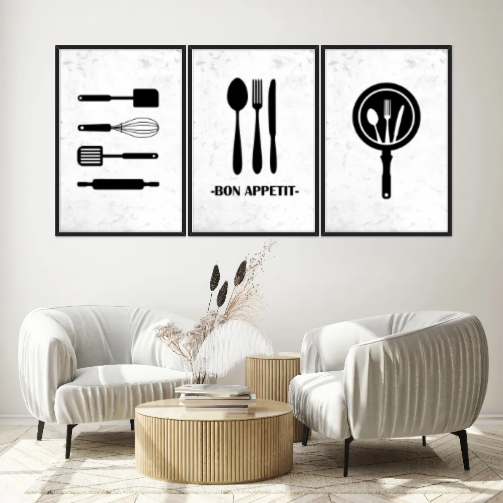 Kit Quadros Decorativos Colheres