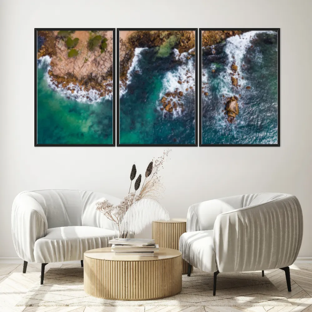 Kit Quadros Decorativos Mar