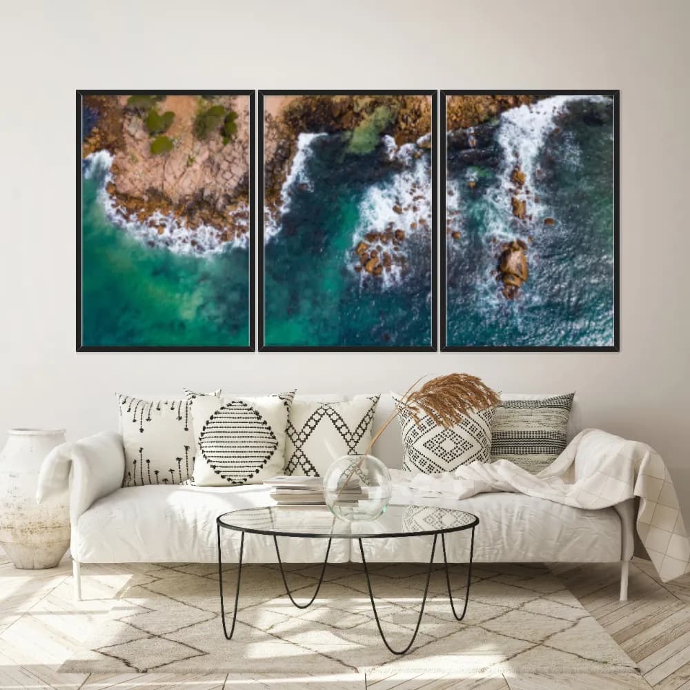 Kit Quadros Decorativos Mar