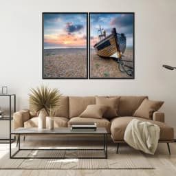 Kit Quadros Decorativos Na Areia