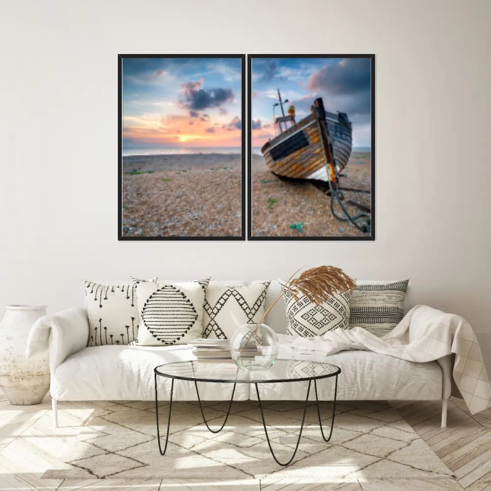 Kit Quadros Decorativos Na Areia