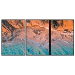 Kit Quadros Decorativos Mar Na Areia