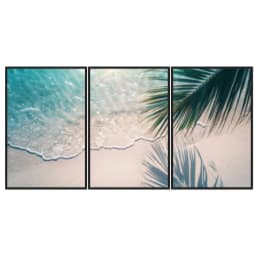 Kit Quadros Decorativos Mar Na Areia