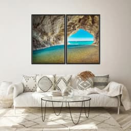 Kit Quadros Decorativos Gruta Com Caverna