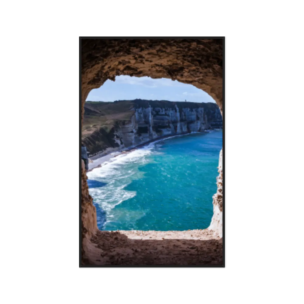 Quadro Decorativo Penhasco Com Mar Azul