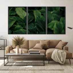 Kit Quadros Decorativos Planta Verde