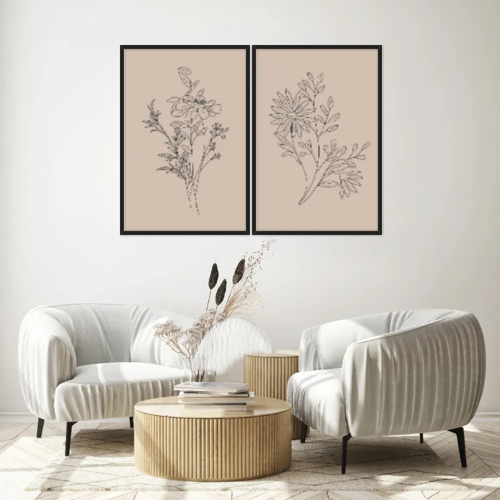 Kit Quadros Decorativos Minimalista
