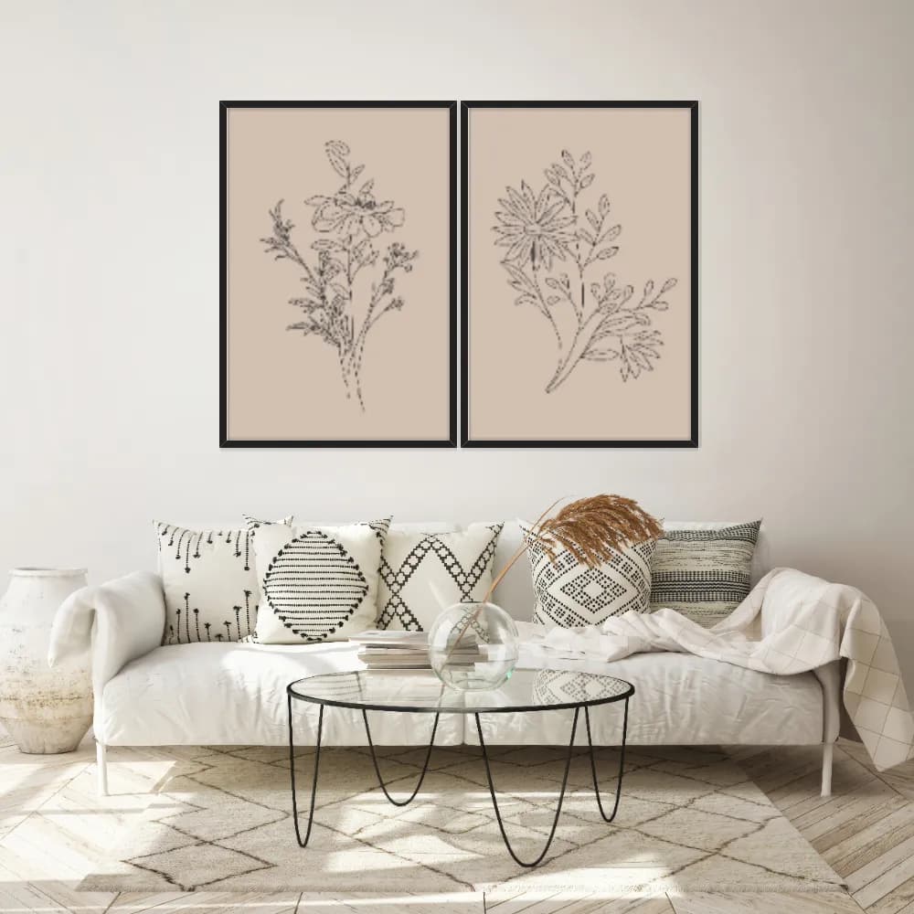 Kit Quadros Decorativos Minimalista
