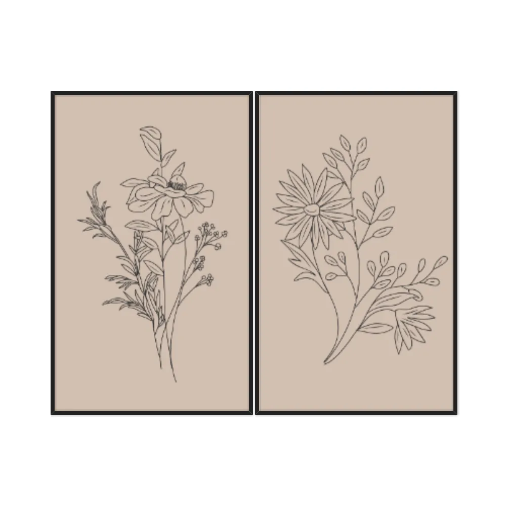 Kit Quadros Decorativos Minimalista
