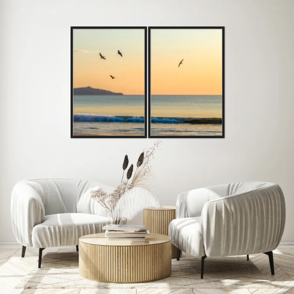 Kit Quadros Decorativos Mar