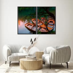 Kit Quadros Decorativos No Lago
