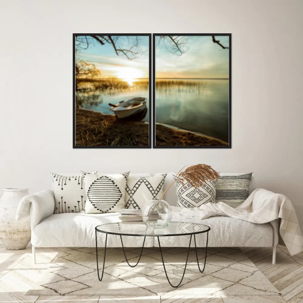 Kit Quadros Decorativos Beira Do Mar