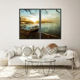 Kit Quadros Decorativos Beira Do Mar