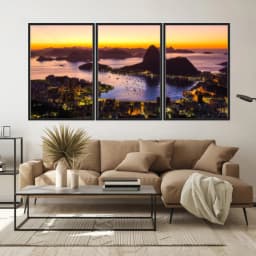 Kit Quadros Decorativos Rio De Janeiro