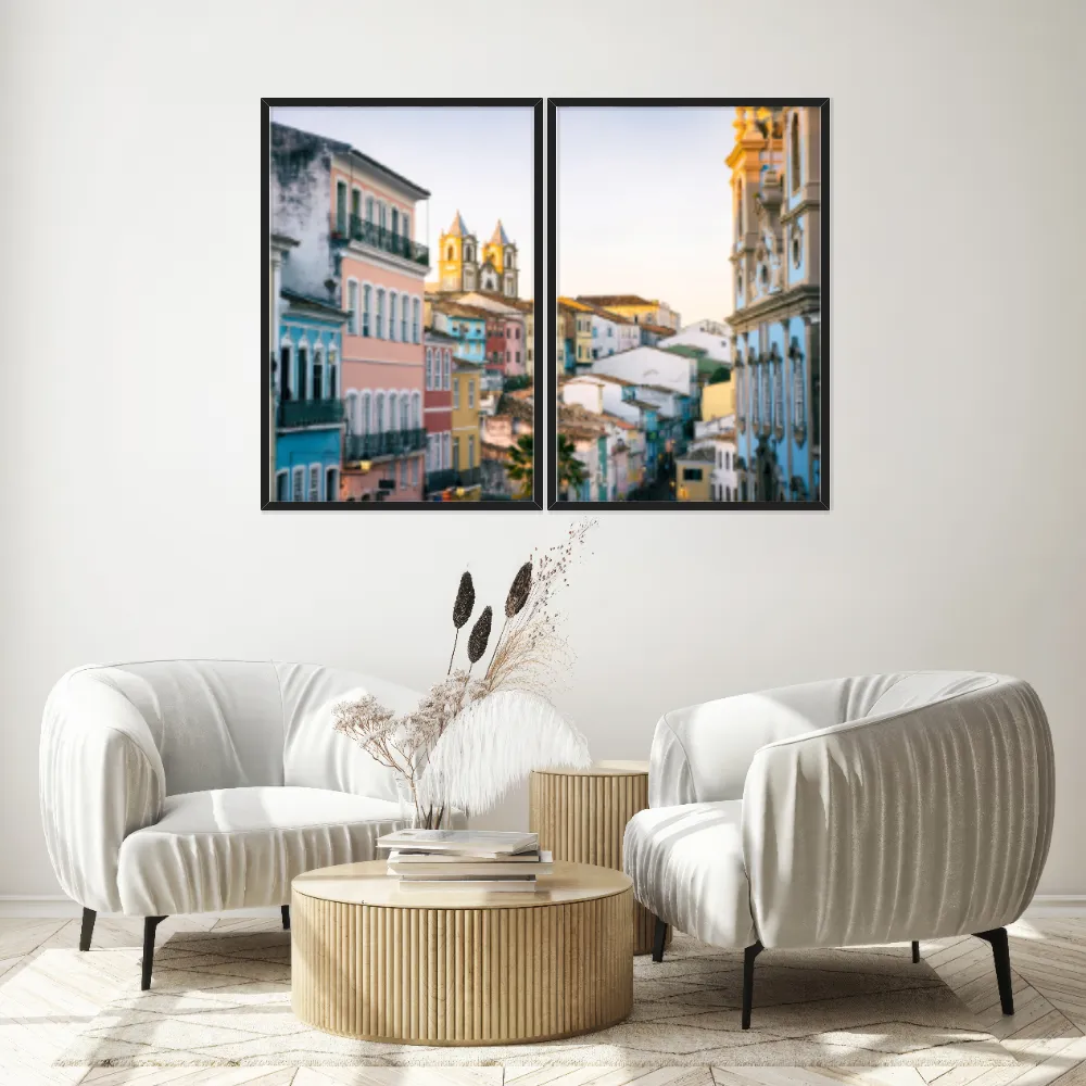 Kit Quadros Decorativos Pelourinho Bahia