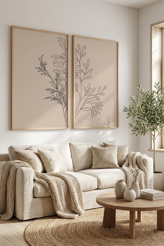 Kit Quadros Decorativos Minimalista